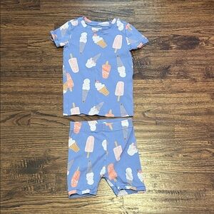 Old Navy Kids Pajamas - Blue with Ice Cream Print